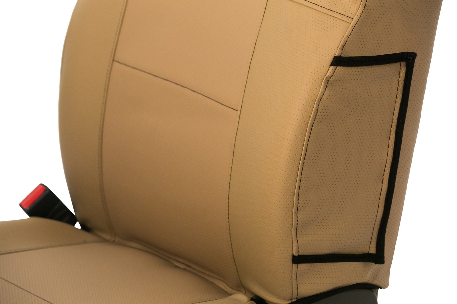 For Honda Accord 01-02 Saddleman Leatherette 1st Row Tan Custom Seat Covers