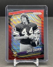 2025 PANINI PRIZM NFL #256 Dave Casper Minnesota Vikings Red Wave Prizm /149