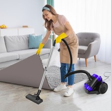 Upgrade 2000W 1.5L Cylinder Bagless Vacuum Cleaner w/ HEPA filter for Hardfloor