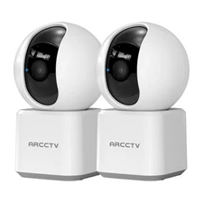 ARCCTV 2pcs Home Camera 2K Wireless IP Security Surveillance System Night Vision