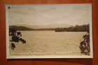 Mt. Cardigan and Newfound Lake, Bristol NH real photo rppc postcard p/u 1930 — photo 1