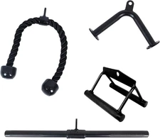 Fitvids Tricep Press down Cable Attachment, LAT Pulldown Attachment, Weight Mach