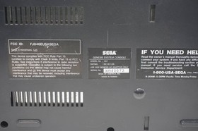 SEGA Genesis MK-1601 Black - Tested/Working - Bundle w/ Cords and Games-4a6d