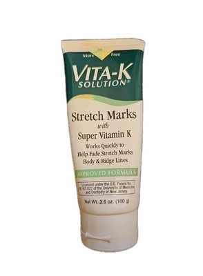 Vintage Vita K Solution For Stretch Marks Vitamin K 3.6 oz New Old Stock