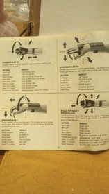 Vintage 1989 Nintendo NES "Power Glove" Instructions Booklet/Manual