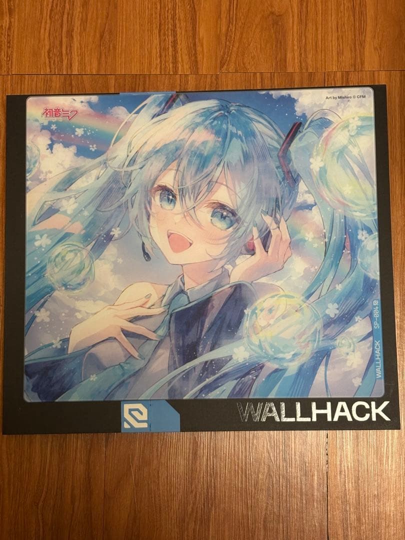 Wallhack SP-004 Summer Miku Glass Mouse Pad High Precision Smooth