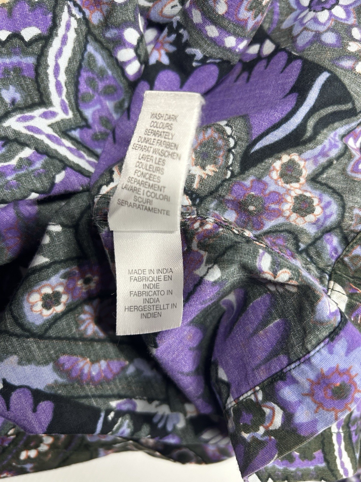 Paul Smith Jeans Men's Button Up Casual Shirt Long Sleeves Size L Purple Paisley image 6