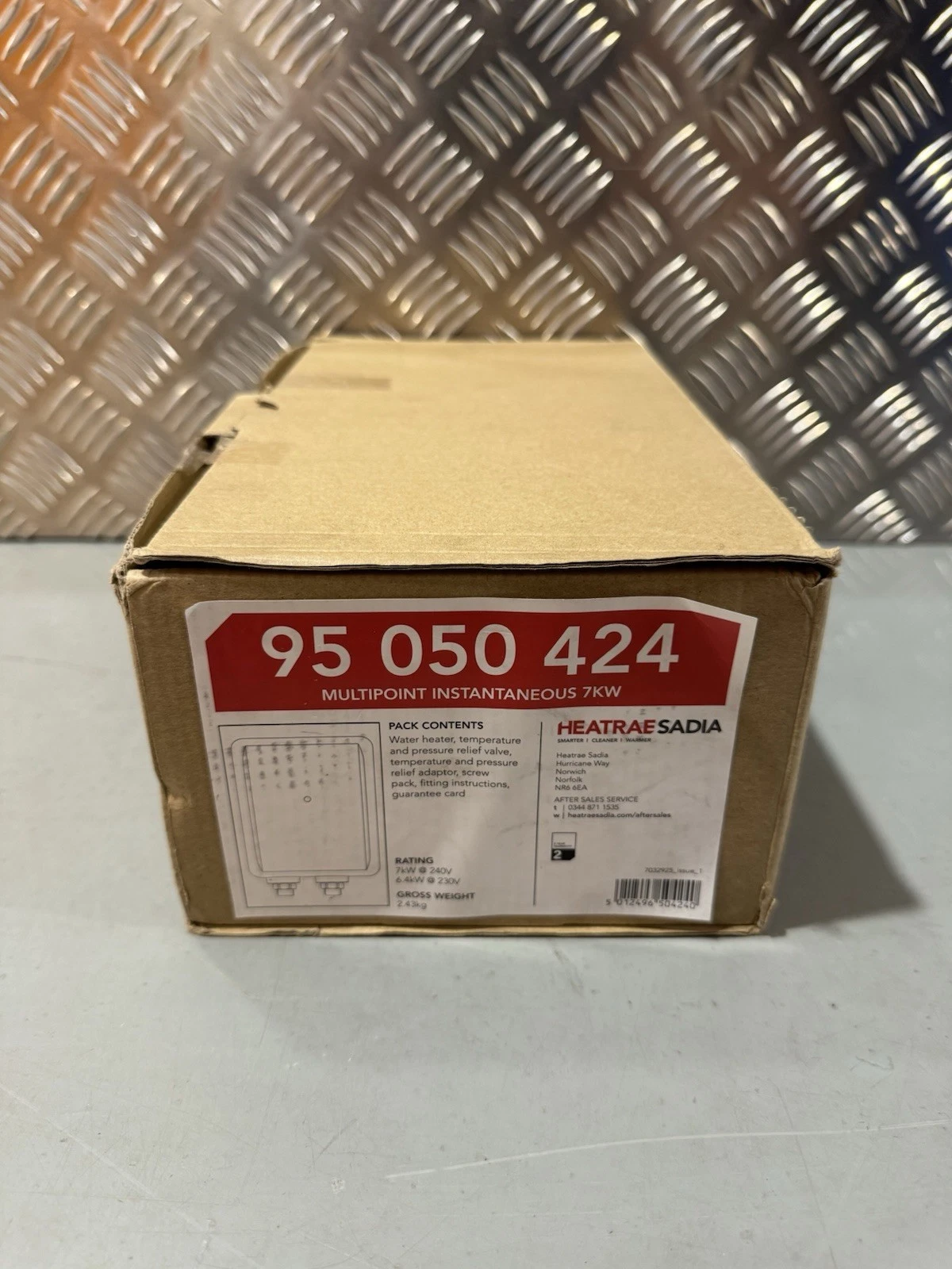 Heatrae Sadia 95050424 Instantaneous Water Heater Brand New In Box