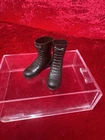 VINTAGE GI JOE 1964 ACTION SOLDIER /MARINE EARLY TALL BROWN RUBBER BOOTS SOFT !
