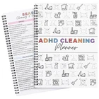 ADHD Cleaning Planner, Cleaning Schedule and Checklist Organizer, Daily Weekl...