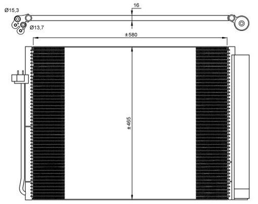 Air Con Condenser fits BMW X5 F15 2.0 15 to 18 N20B20A AC Conditioning NRF New - Image 19
