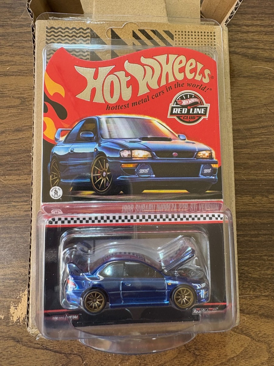 HOT WHEELS RLC RED LINE CLUB BLUE 1998 SUBARU IMPREZA 22B-STi