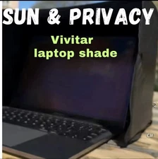 VIVITAR Laptop Sun & Privacy Shade -Fits up to 16" Folds flat FREE SHIPPING