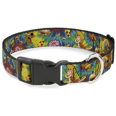 Plastic Clip Collar Scooby Doo and Shaggy Poses/Munchies Tie Dye Mul (US IMPORT)