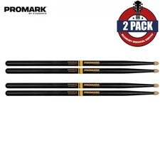 2-PACK Promark R5BAG Rebound 16" Drumsticks with ActiveGrip - 5B - Wood Tip