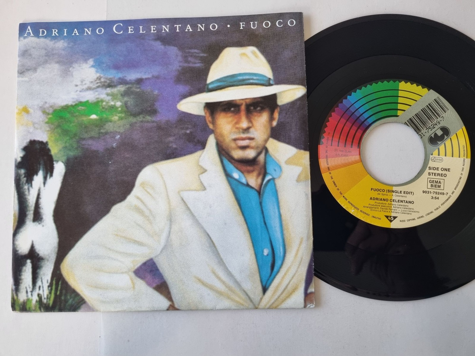 Adriano Celentano - Fuoco (Single Edit) 7'' Vinyl Germany