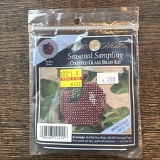 Vintage Mill Hill Counted Glass Bead Kit Apple Seasonal Sampling NEW