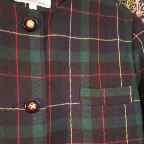 AVOCA 100% Wool Tartan Skirt and jacket Size L County Wicklow Ireland classic - Picture 4 of 17