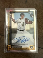 2025 Topps Chrome Thomas Harrington Rookie On Card Chrome Autograph - Pirates #3