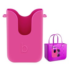 Silicone Phone Holder for Bogg Bags, Compatible Case Attachment, Pink