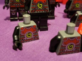 LEGO Ninjago Minifigure Lot Stone Army Warrior PARTS Red Yellow Blue *Read Desc*