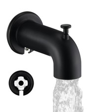 Slip-On Extra Long Tub Spout with Diverter, 1/2 Inch Slip Fit Connection,Matt...