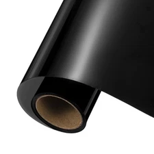 Matte Black Permanent Vinyl, 10 Inch x 5ft Adhesive Vinyl Roll