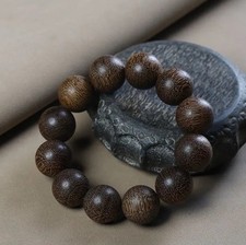 Natural white agarwood beads 20MM bracelet with a box