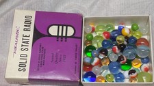 vtg Marbles Marble Lot Estate Find collection w/ Box Swirls Colorful antique mix