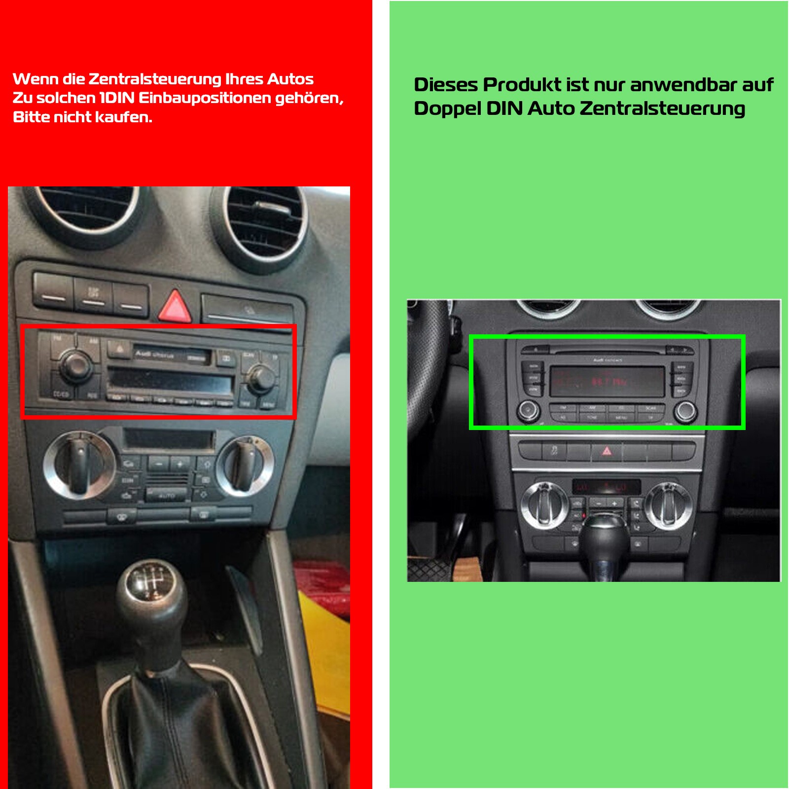 Für Audi A3 8P 2003-2012 Autoradio Android14 GPS SAT NAVI BT Carplay SWC FM 32GB