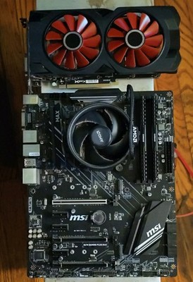MSI X470 Gaming Plus Max+Ryzen 7 2700+RaedonRx570+2(8gb) DDR4