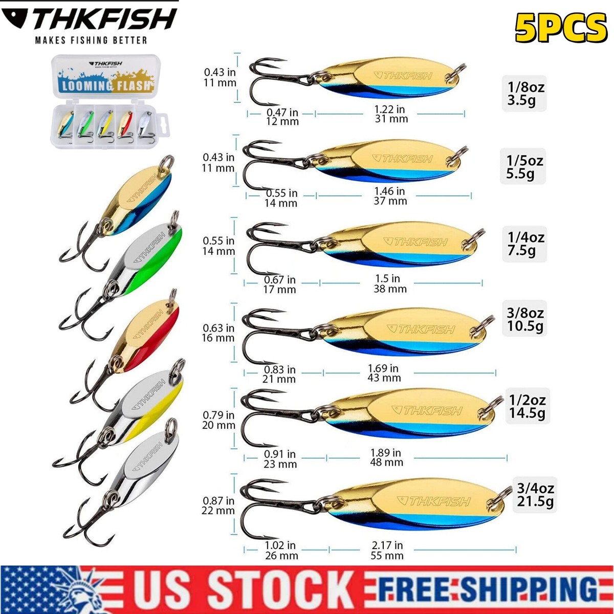 equip fishing pole then use lure 4Pcs Funny Lures Set, Topwater Fish with Trebles Hooks Trout Fishing Spoons with Tackle Box and 4 Pcs Swivel Duo Lock Snaps for Freshwater and Saltwater : Sports THKFISH 5pcs Lead Metal Lure