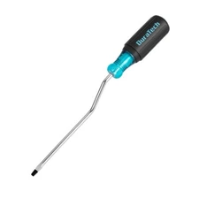 DURATECH 3/16" Flat Head Screwdriver w/Crank-Action Handle 6" Shank Spins Screws