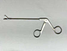 V. Mueller RH550-053 Nasal Scissors, Serrated blades, Curved left, 5-1/8"