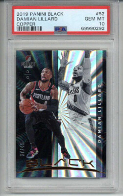2019 PANINI BLACK COPPER #52 DAMIAN LILLARD /49 TRAIL BLAZERS PSA 10 LOW POP