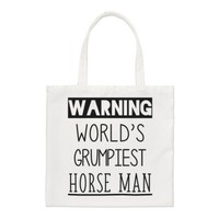 Achtung Weltweit Grumpiest Pferd Man Regular Tragetasche Toll Beste Crazy KäUfer