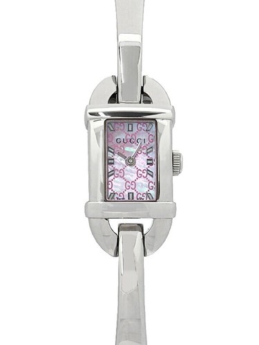 GUCCI Bamboo Watches 6800L pink WhiteDial Stainless Steel  display picture 3