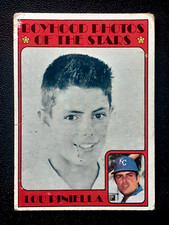 LOU PINIELLA / BOYHOOD PHOTOS OF THE STARS 1972 TOPPS 72 NO 491 FAIR+    62209
