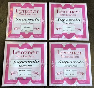 Cello GUT Strings SET Lenzner 1220D SUPERSOLO 4//4 Violoncello DARM Saiten SATZ
