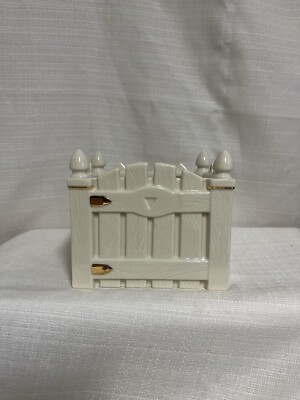 Lenox Porcelain Picket Fence Planter For Spring ~ Easter. ~ Garden NIB