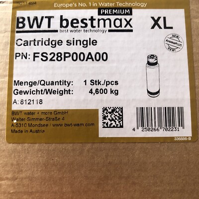Bestmax BWT Premium Filter Cartridge XL FS22P00A00 NEW!!!
