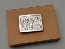 Handmade SOLID 925 STERLING SILVER BUCKLE Belt