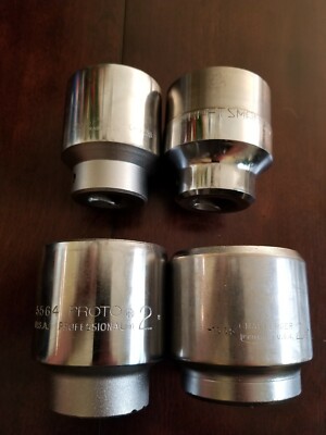 Proto Sparta Craftsman 3/4'' Drive SAE 1-3/16'' 2'' 2-1/8'' 12PT Sockets Lot Of 4