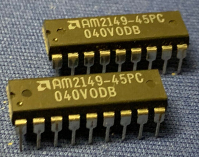 AM2149-45PC AMD P2149 18-PIN DIP SRAM RARE VINTAGE COLLECTIBLE LAST ONE QTY-1