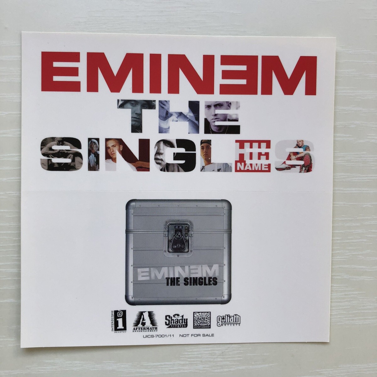 Eminem CD The Singles Relapse The Slim Shady The Eminem Show