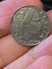 Moneta Italia Vittorio Emanuele III c.20  emissione 1942