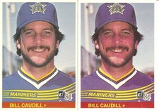 2 CARD 1984 DONRUSS BILL CAUDILL BASEBALL CARD LOT #118