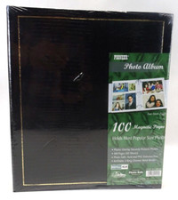 Vintage Pioneer 100 Fast-Stick Pages Magnetic Photo Album 2000 Black SEALED