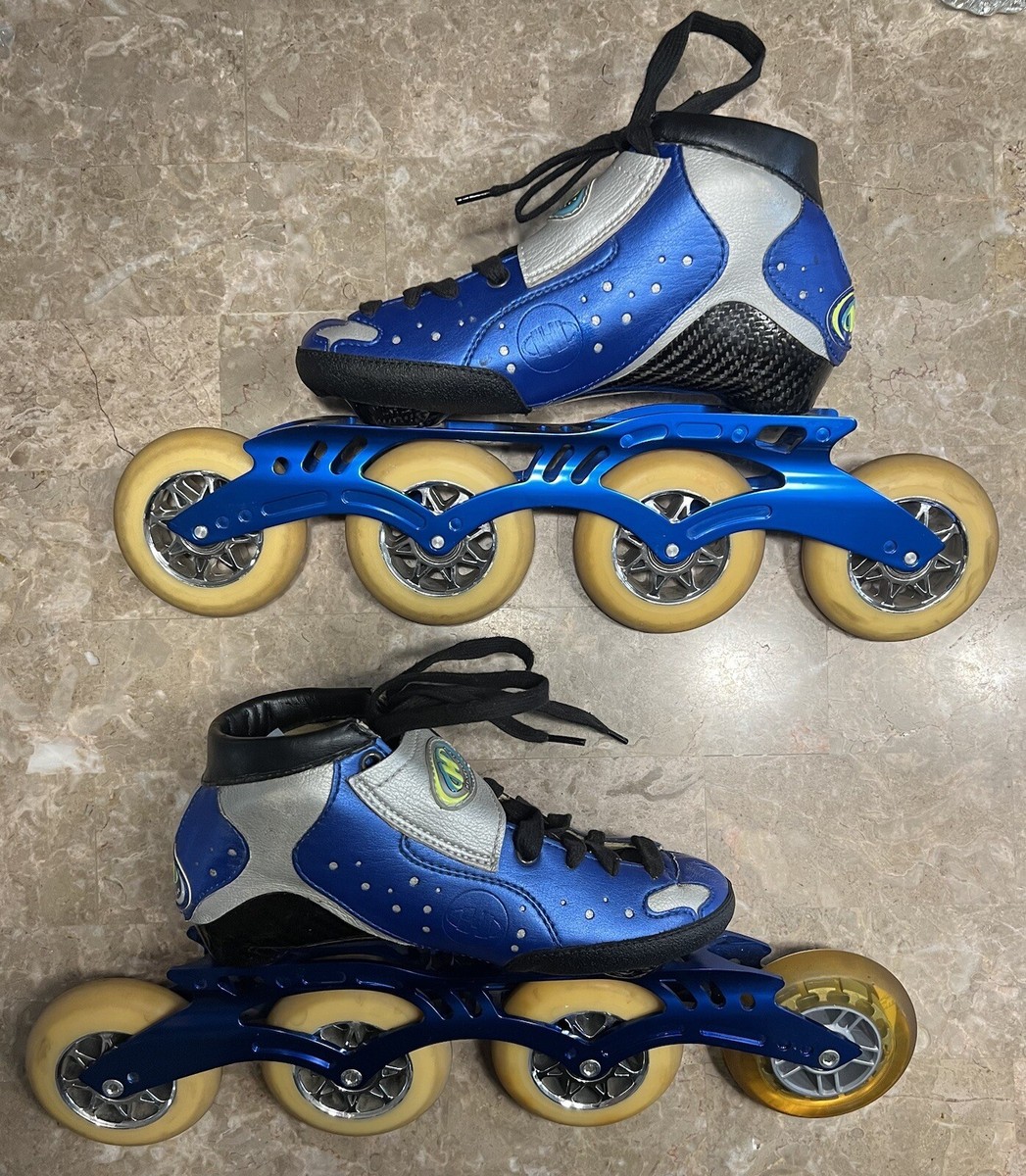 Powerslide Venom Inline Skates Hy Velocity 12.8 4x90 USA 4 Blue