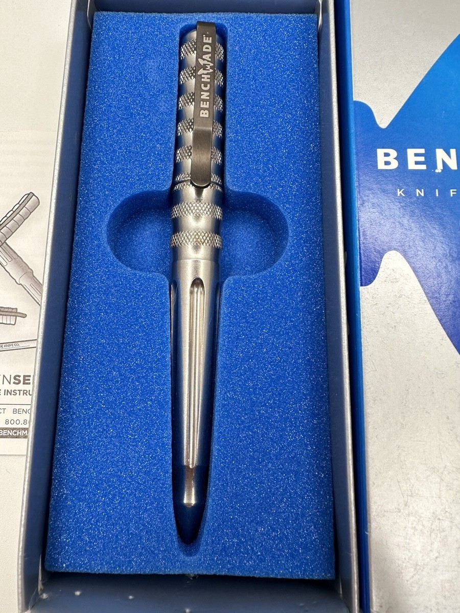 Benchmade Tactical Pen Stainless With Blue Ink 1100-3 | eBay